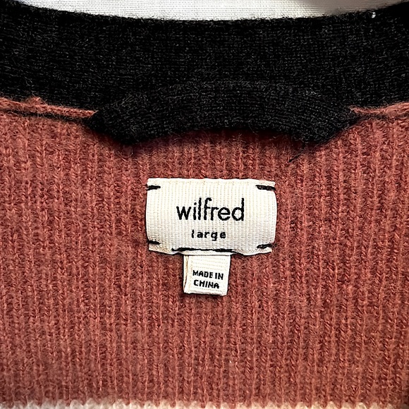ARITZIA Wilfred V-Neck Merino Cashmere Sweater // Size L - Picture 5 of 7
